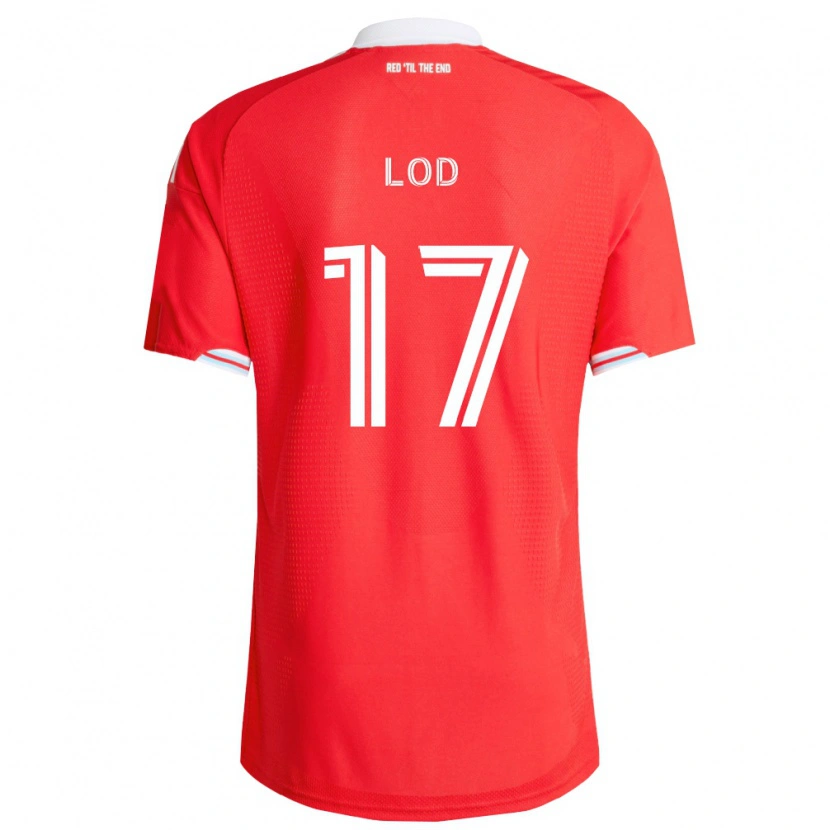 Danxen Femme Maillot Robin Lod #17 Rouge Bleu Foncé Blanc Tenues Domicile 2026/27 T-Shirt