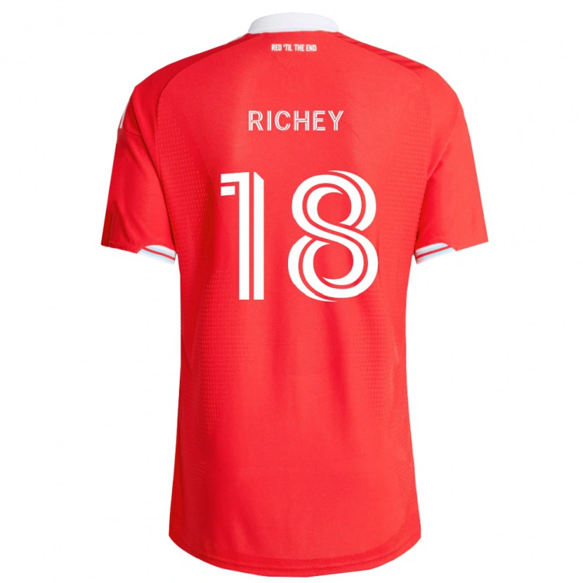 Danxen Femme Maillot Spencer Richey #18 Rouge Bleu Foncé Blanc Tenues Domicile 2026/27 T-Shirt