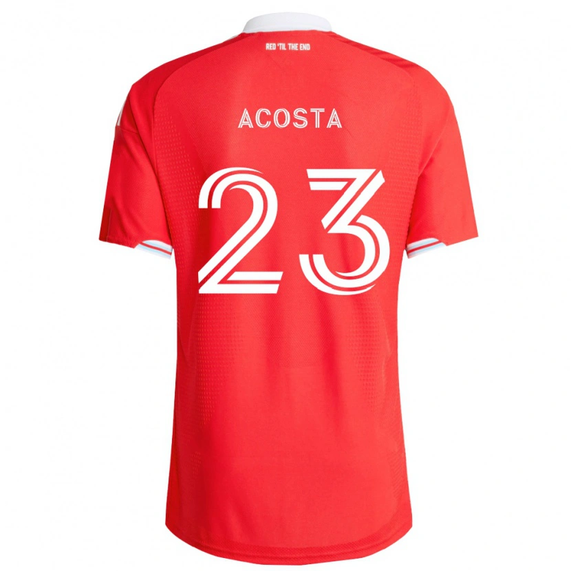 Danxen Femme Maillot Kellyn Acosta #23 Rouge Bleu Foncé Blanc Tenues Domicile 2026/27 T-Shirt