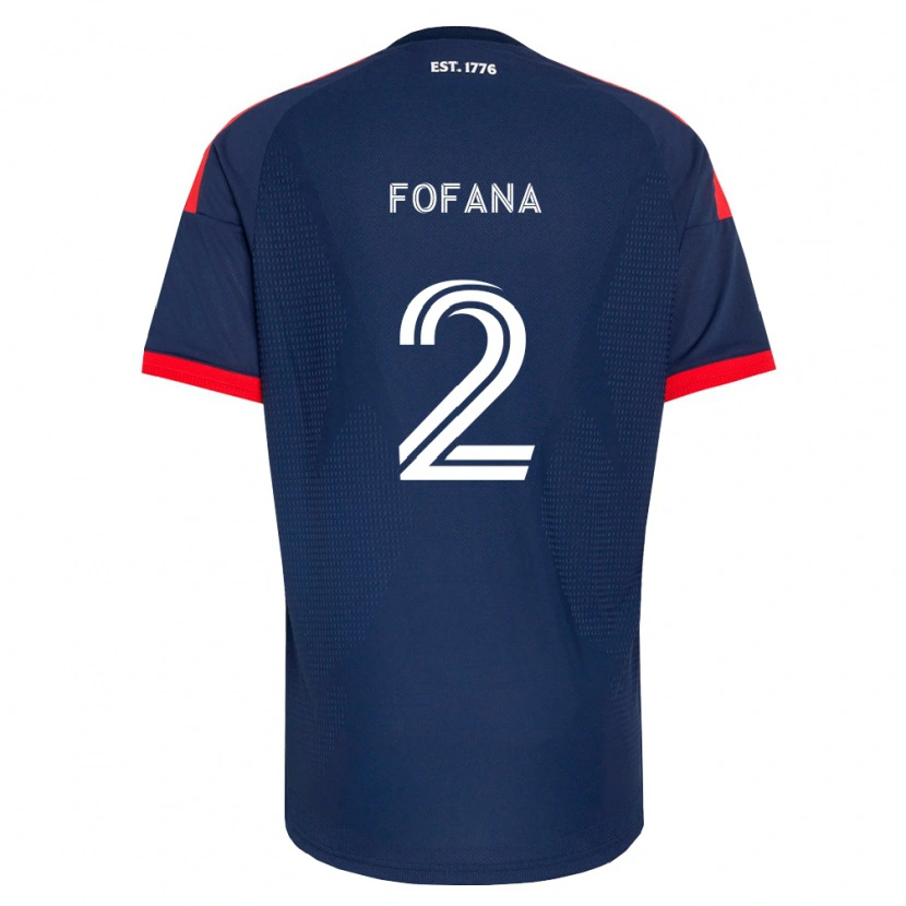 Danxen Femme Maillot Mamadou Fofana #2 Bleu Royal Rouge Blanc Tenues Domicile 2026/27 T-Shirt