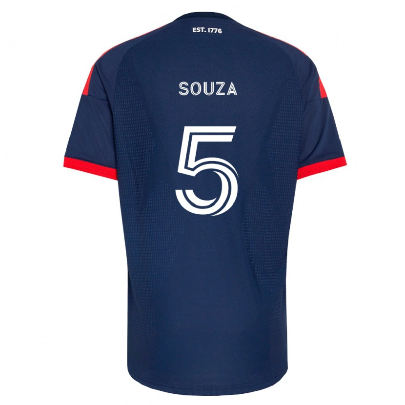 Danxen Femme Maillot Victor Souza #5 Bleu Royal Rouge Blanc Tenues Domicile 2026/27 T-Shirt