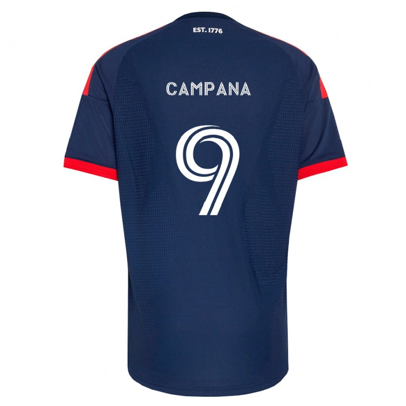 Danxen Femme Maillot Leonardo Campana #9 Bleu Royal Rouge Blanc Tenues Domicile 2026/27 T-Shirt