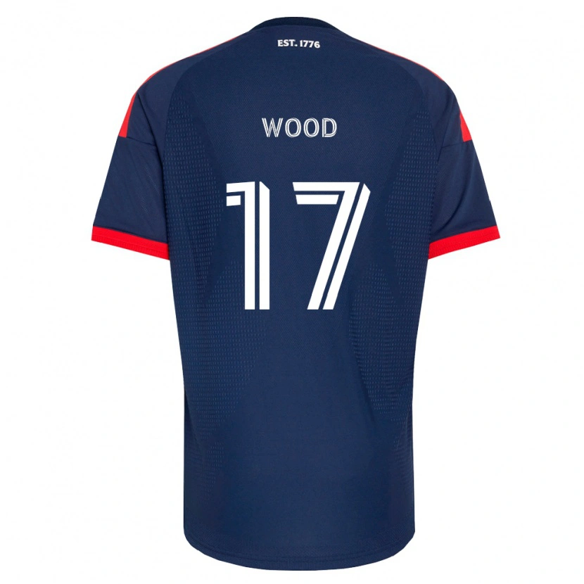 Danxen Femme Maillot Bobby Wood #17 Bleu Royal Rouge Blanc Tenues Domicile 2026/27 T-Shirt