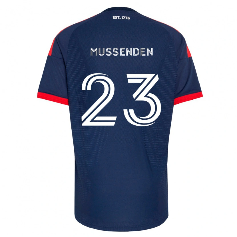 Danxen Femme Maillot Javaun Mussenden #23 Bleu Royal Rouge Blanc Tenues Domicile 2026/27 T-Shirt