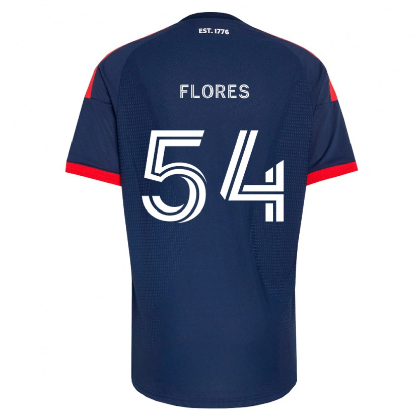 Danxen Femme Maillot Edwin Flores #54 Bleu Royal Rouge Blanc Tenues Domicile 2026/27 T-Shirt