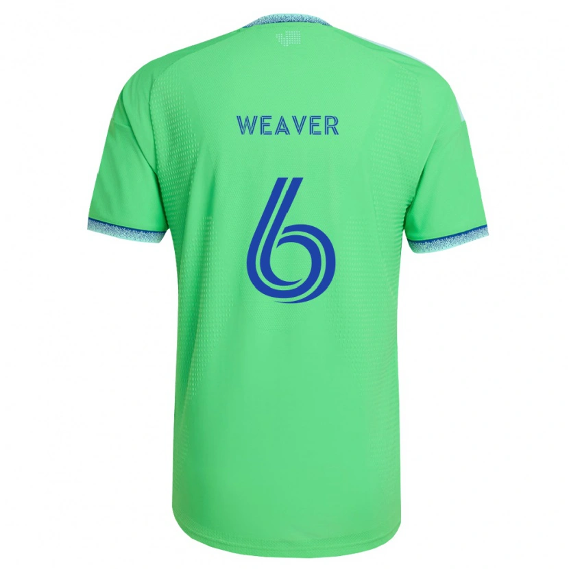 Danxen Femme Maillot Morgan Weaver #6 Vert Bleu Clair Tenues Domicile 2026/27 T-Shirt