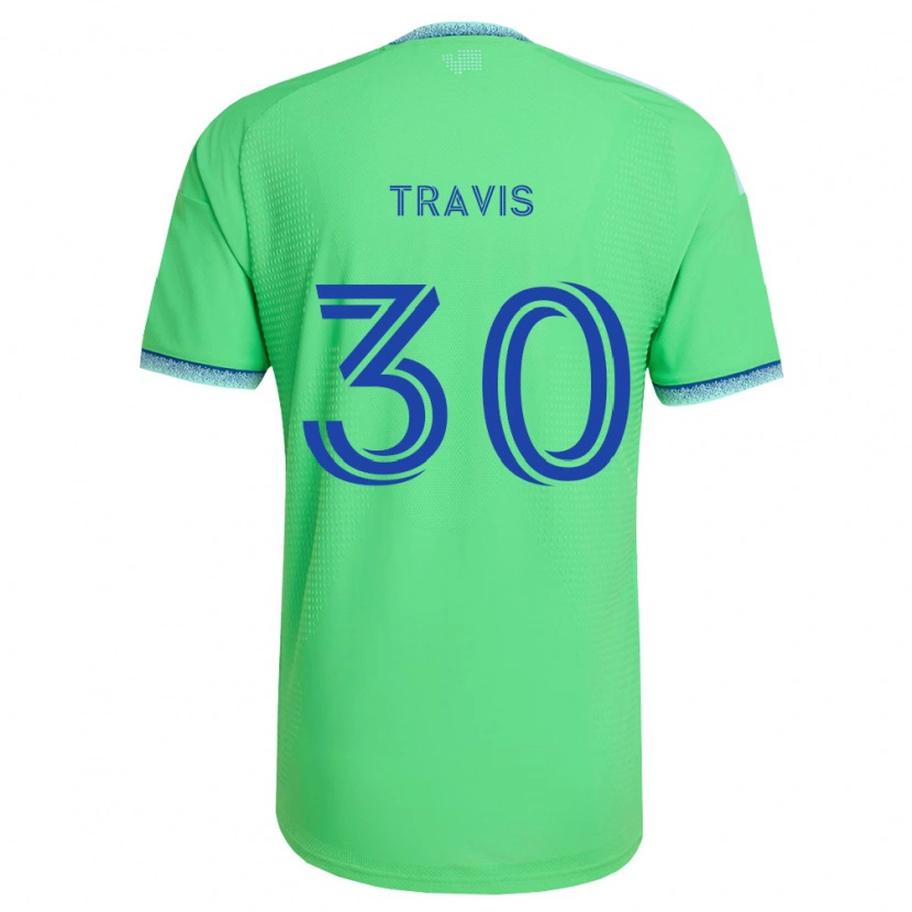 Danxen Femme Maillot Riley Travis #30 Vert Bleu Clair Tenues Domicile 2026/27 T-Shirt