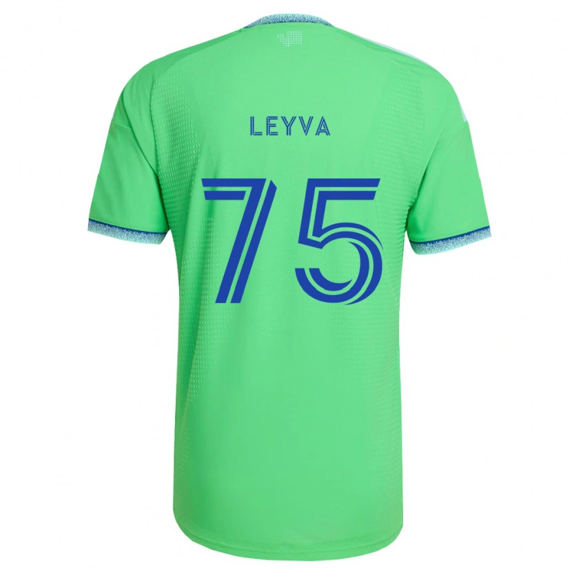 Danxen Femme Maillot Danny Leyva #75 Vert Bleu Clair Tenues Domicile 2026/27 T-Shirt