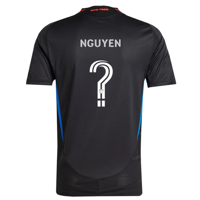 Danxen Femme Maillot Christopher Nguyen #0 Bleu Blanc Noir Tenues Domicile 2026/27 T-Shirt