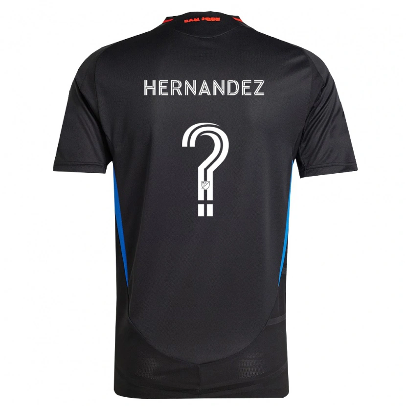 Danxen Femme Maillot Oliver Hernandez #0 Bleu Blanc Noir Tenues Domicile 2026/27 T-Shirt