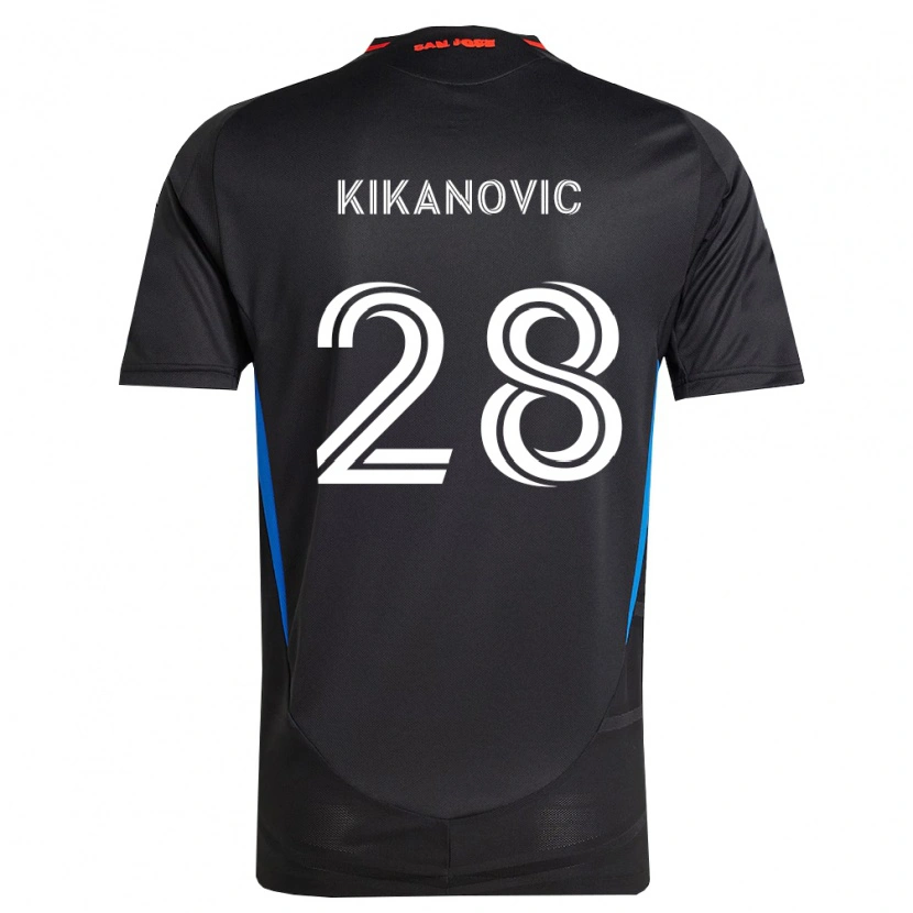Danxen Femme Maillot Benji Kikanović #28 Bleu Blanc Noir Tenues Domicile 2026/27 T-Shirt