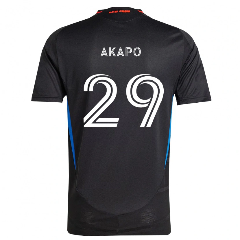Danxen Femme Maillot Carlos Akapo #29 Bleu Blanc Noir Tenues Domicile 2026/27 T-Shirt