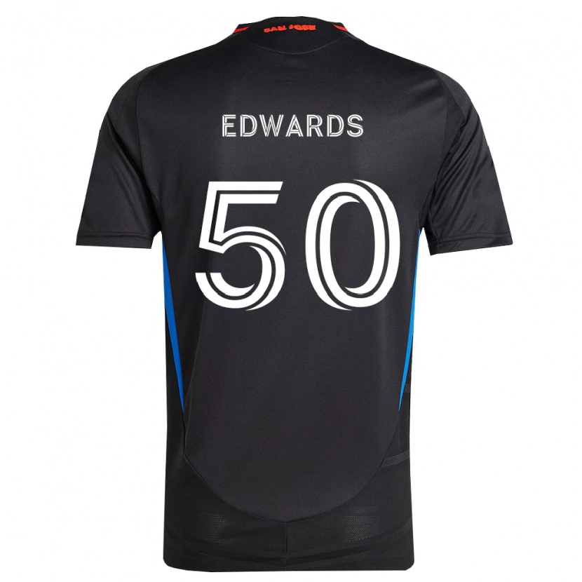 Danxen Femme Maillot Aaron Edwards #50 Bleu Blanc Noir Tenues Domicile 2026/27 T-Shirt