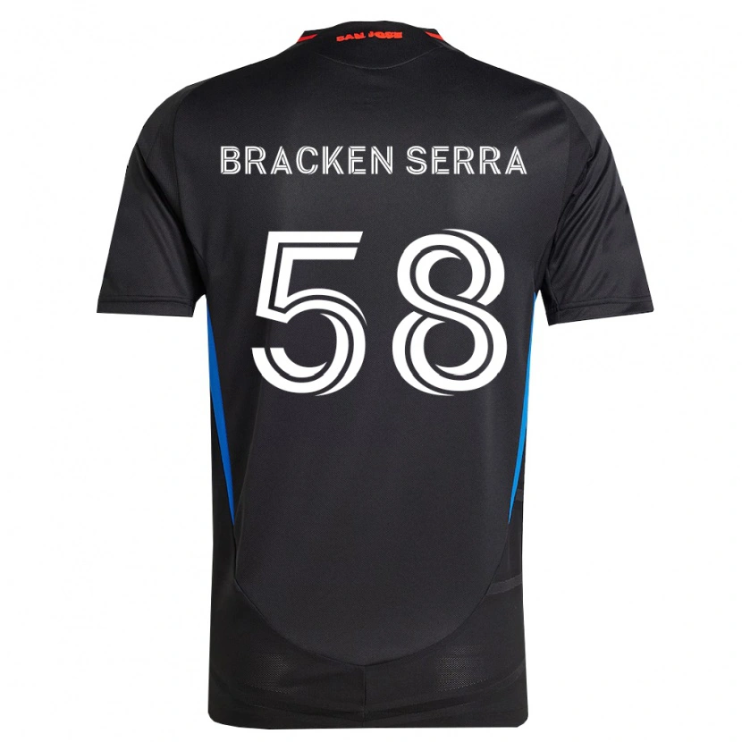 Danxen Femme Maillot Gabriel Bracken Serra #58 Bleu Blanc Noir Tenues Domicile 2026/27 T-Shirt