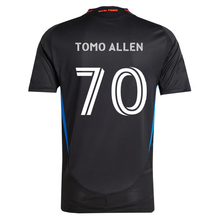 Danxen Femme Maillot Tomo Allen #70 Bleu Blanc Noir Tenues Domicile 2026/27 T-Shirt