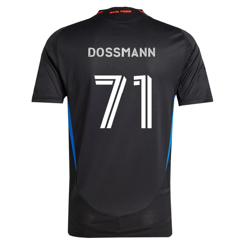 Danxen Femme Maillot Niklas Dossmann #71 Bleu Blanc Noir Tenues Domicile 2026/27 T-Shirt