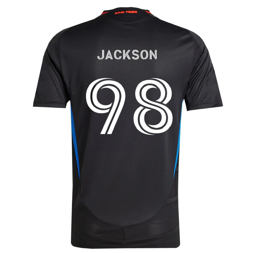 Danxen Femme Maillot Jacob Jackson #98 Bleu Blanc Noir Tenues Domicile 2026/27 T-Shirt