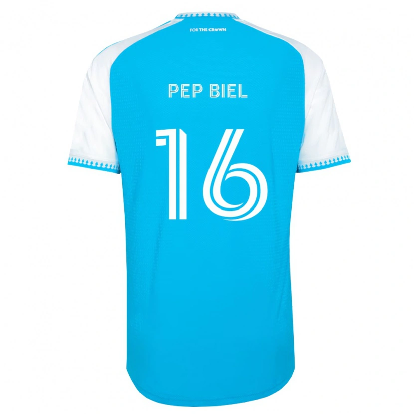 Danxen Femme Maillot Pep Biel #16 Bleu Ciel Blanc Noir Tenues Domicile 2026/27 T-Shirt