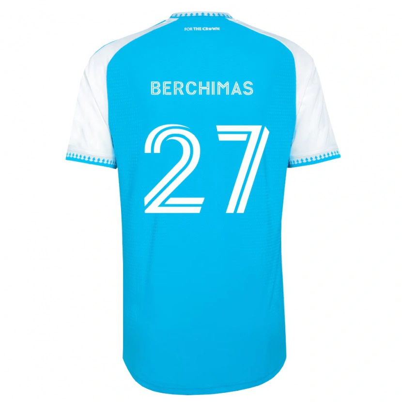 Danxen Femme Maillot Nimfasha Berchimas #27 Bleu Ciel Blanc Noir Tenues Domicile 2026/27 T-Shirt