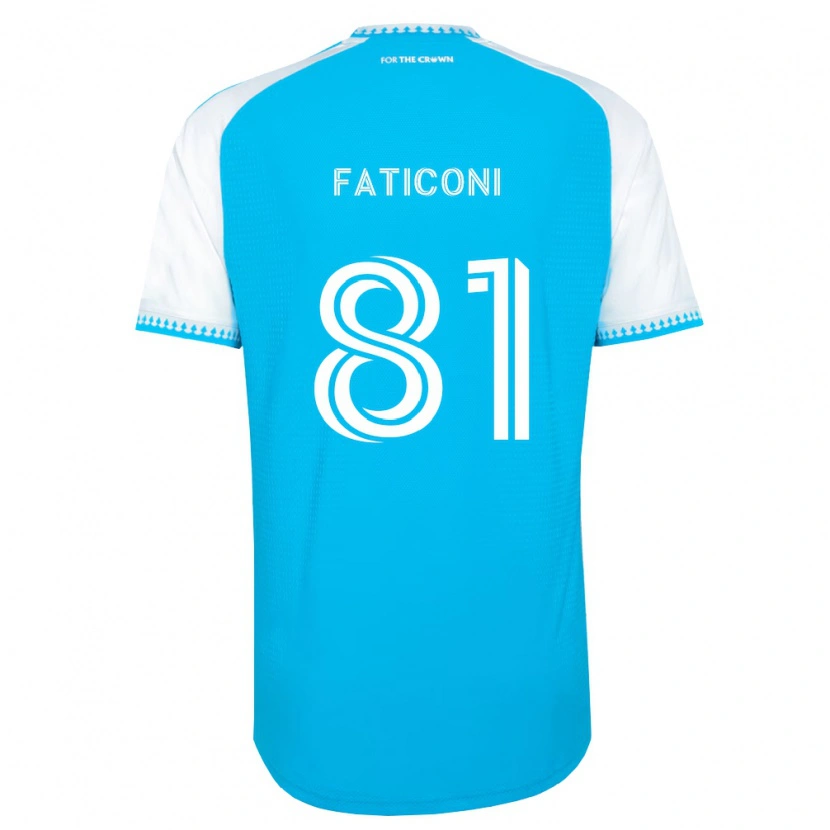 Danxen Femme Maillot Trey Faticoni #81 Bleu Ciel Blanc Noir Tenues Domicile 2026/27 T-Shirt