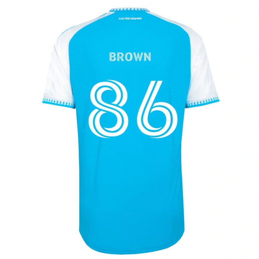 Danxen Femme Maillot Daniel Brown #86 Bleu Ciel Blanc Noir Tenues Domicile 2026/27 T-Shirt