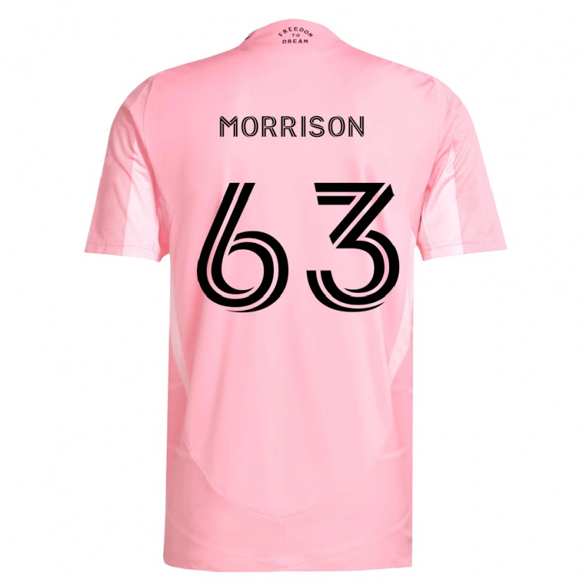 Danxen Femme Maillot Sloan Morrison #63 Rose Noir Tenues Domicile 2026/27 T-Shirt