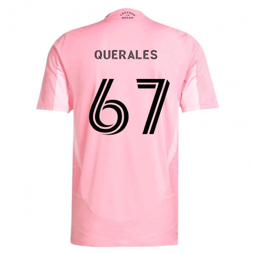 Danxen Femme Maillot Arturo Querales #67 Rose Noir Tenues Domicile 2026/27 T-Shirt