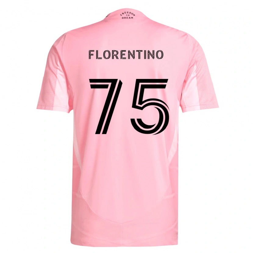 Danxen Femme Maillot Gabriel Florentino #75 Rose Noir Tenues Domicile 2026/27 T-Shirt