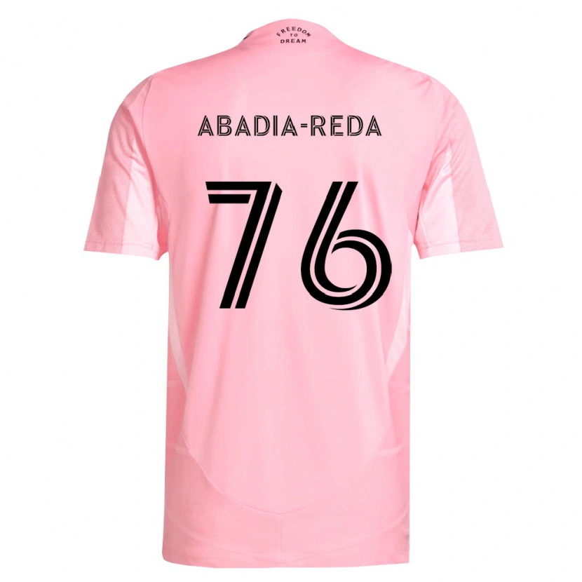 Danxen Femme Maillot Ezequiel Abadia-Reda #76 Rose Noir Tenues Domicile 2026/27 T-Shirt