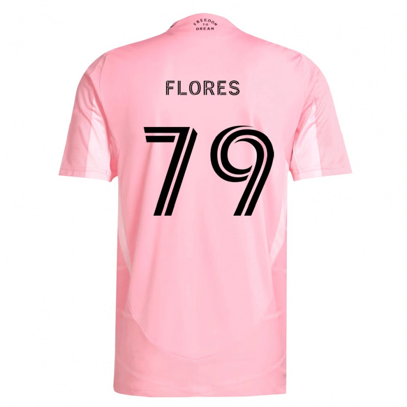 Danxen Femme Maillot Alejandro Flores #79 Rose Noir Tenues Domicile 2026/27 T-Shirt
