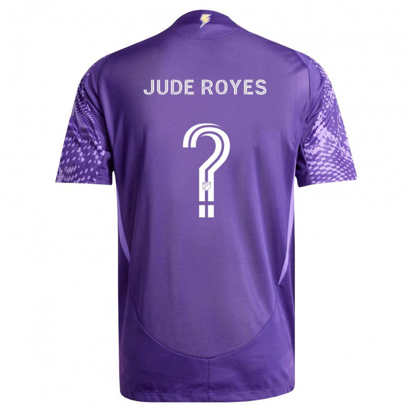 Danxen Femme Maillot Jude Royes #0 Violet Blanc Tenues Domicile 2026/27 T-Shirt