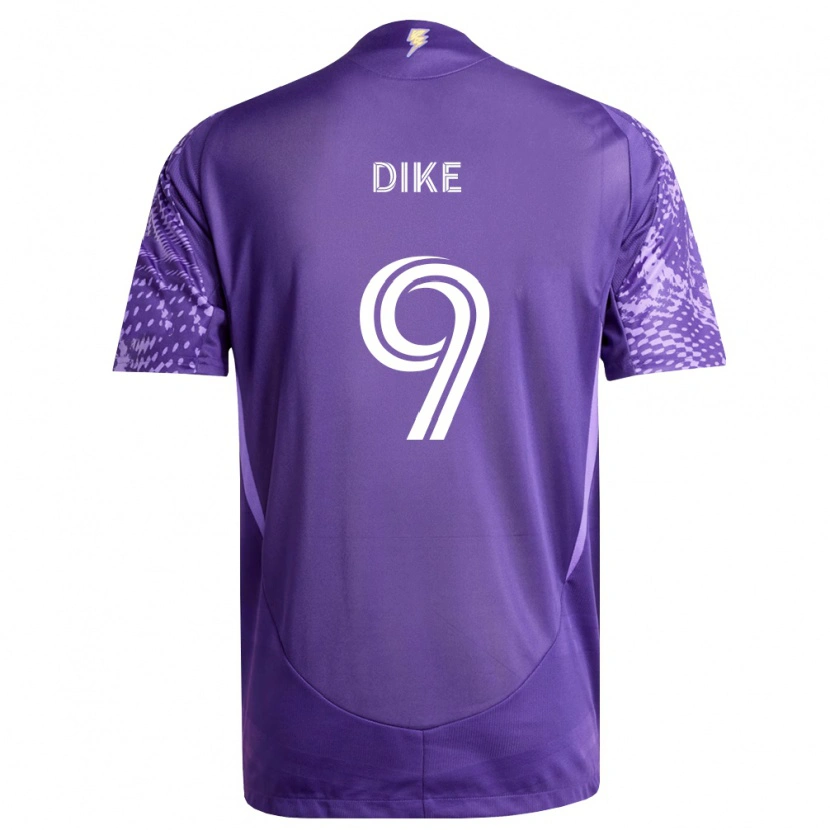 Danxen Femme Maillot Daryl Dike #9 Violet Blanc Tenues Domicile 2026/27 T-Shirt