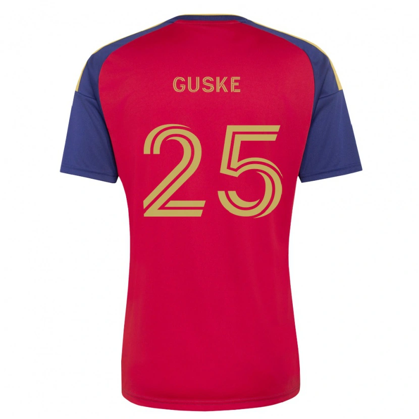 Danxen Femme Maillot Colin Guske #25 Bleu Royal Marron Rouge Tenues Domicile 2026/27 T-Shirt
