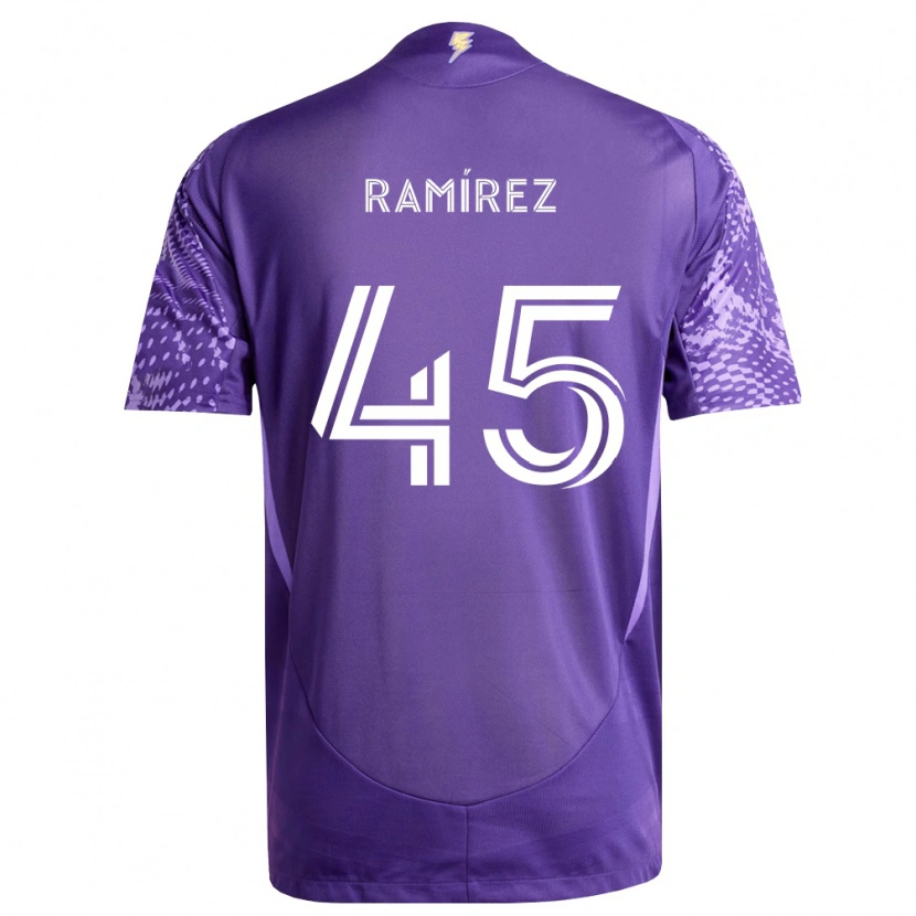 Danxen Femme Maillot Jacob Ramírez #45 Violet Blanc Tenues Domicile 2026/27 T-Shirt