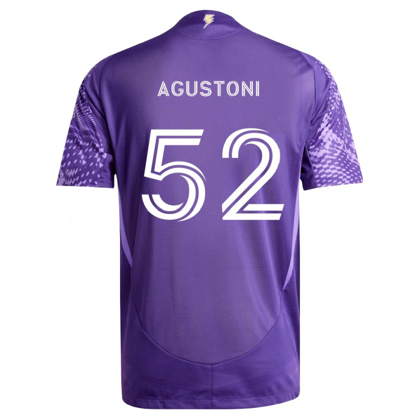 Danxen Femme Maillot Gonzalo Agustoni #52 Violet Blanc Tenues Domicile 2026/27 T-Shirt