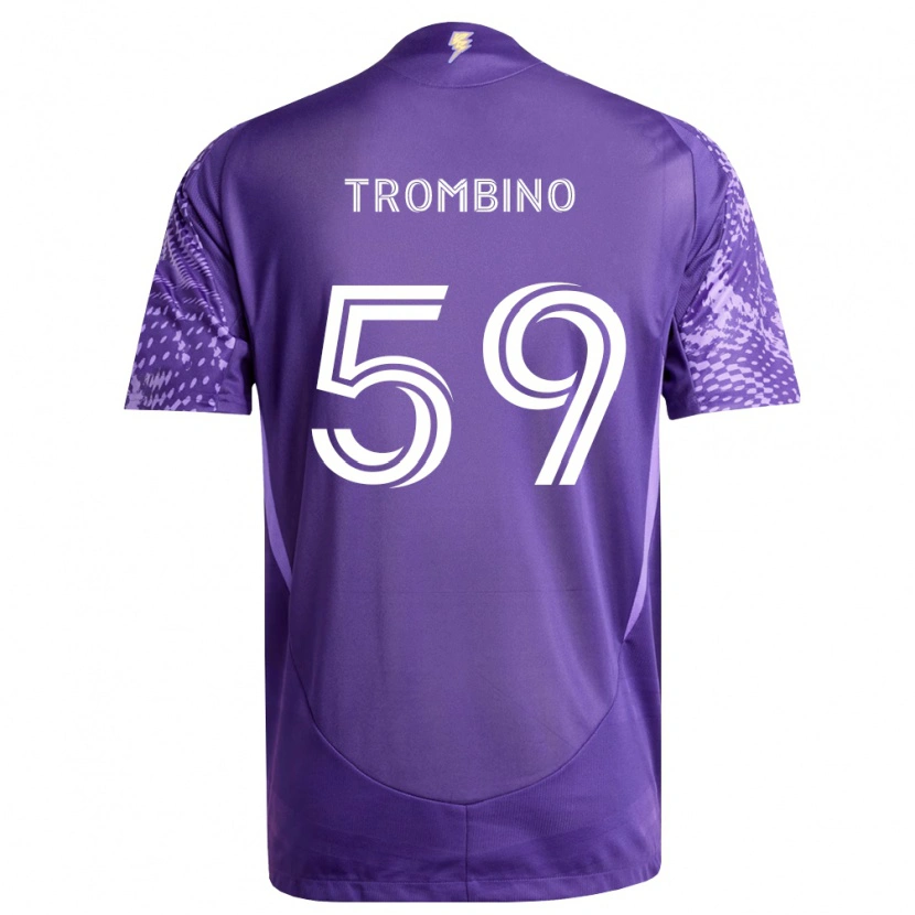 Danxen Femme Maillot Caleb Trombino #59 Violet Blanc Tenues Domicile 2026/27 T-Shirt