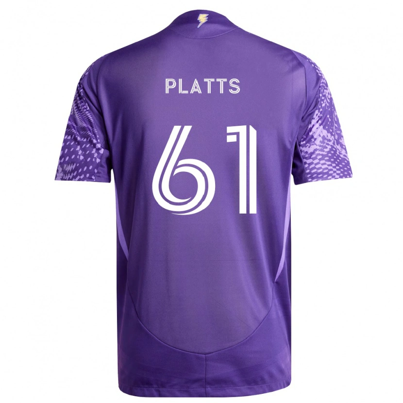 Danxen Femme Maillot Jackson Platts #61 Violet Blanc Tenues Domicile 2026/27 T-Shirt