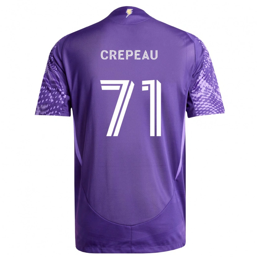 Danxen Femme Maillot Maxime Crépeau #71 Violet Blanc Tenues Domicile 2026/27 T-Shirt