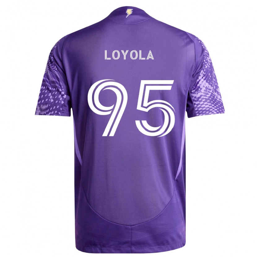 Danxen Femme Maillot Favian Loyola #95 Violet Blanc Tenues Domicile 2026/27 T-Shirt
