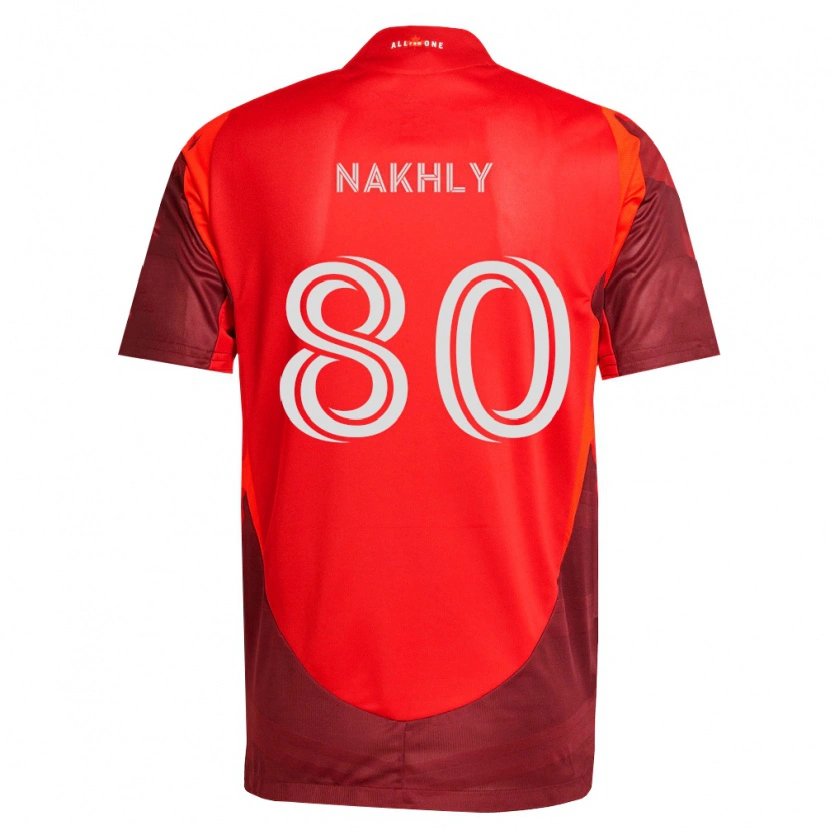 Danxen Femme Maillot Zakaria Nakhly #80 Bourgogne Rouge Tenues Domicile 2026/27 T-Shirt