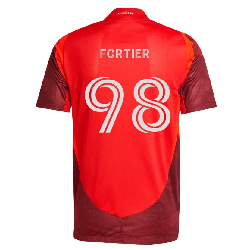 Danxen Femme Maillot Kristjan Fortier #98 Bourgogne Rouge Tenues Domicile 2026/27 T-Shirt