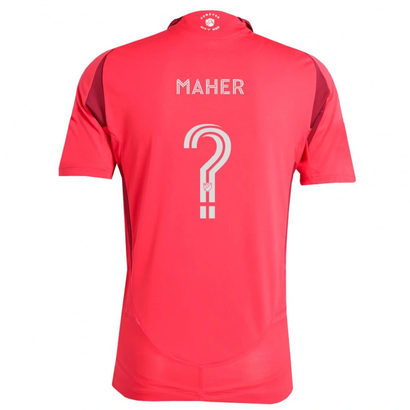 Danxen Femme Maillot Josh Maher #0 Magenta Blanc Tenues Domicile 2026/27 T-Shirt