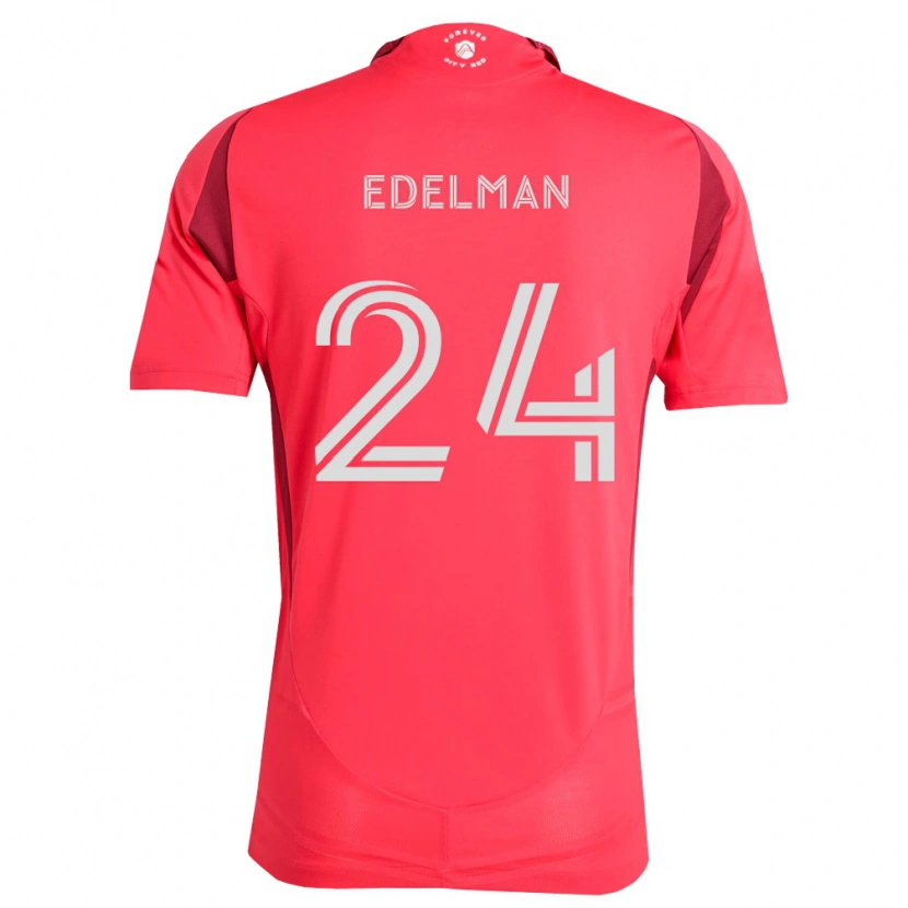Danxen Femme Maillot Daniel Edelman #24 Magenta Blanc Tenues Domicile 2026/27 T-Shirt