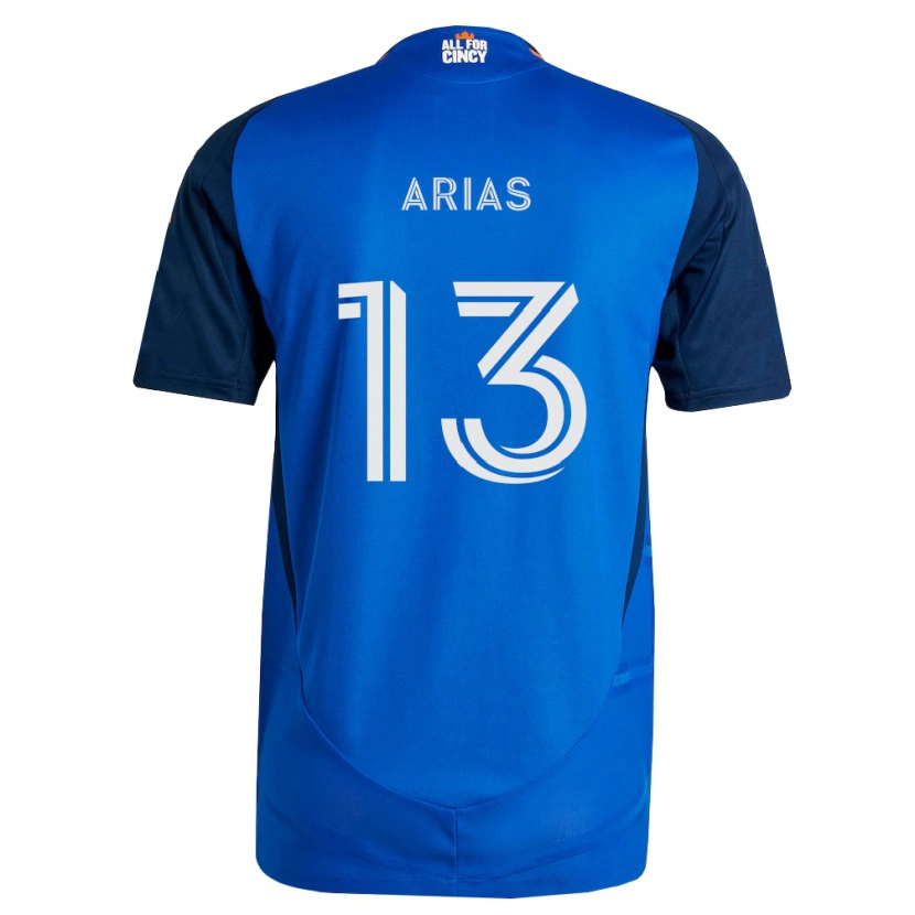 Danxen Femme Maillot Santiago Arias #13 Bleu Royal Orange Tenues Domicile 2026/27 T-Shirt