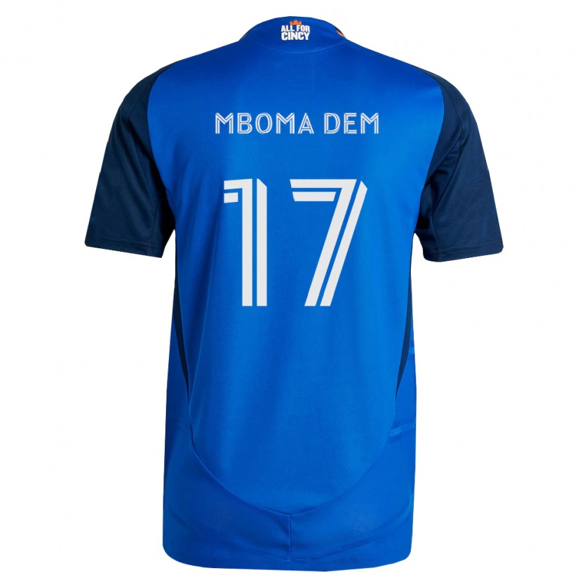 Danxen Femme Maillot Kenji Mboma Dem #17 Bleu Royal Orange Tenues Domicile 2026/27 T-Shirt
