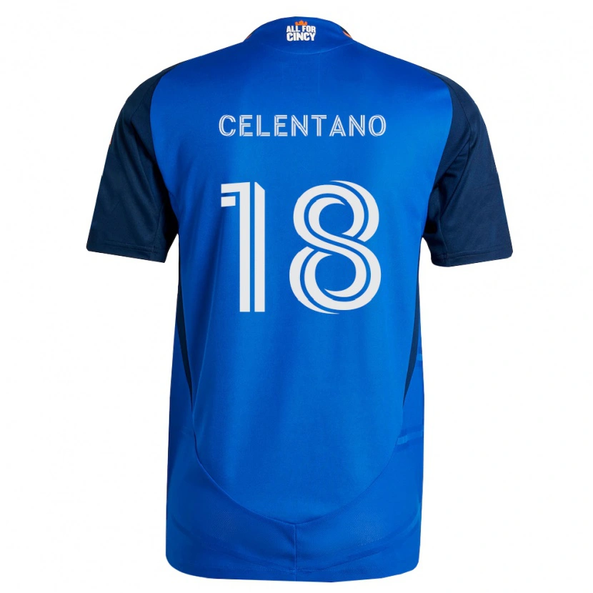 Danxen Femme Maillot Roman Celentano #18 Bleu Royal Orange Tenues Domicile 2026/27 T-Shirt
