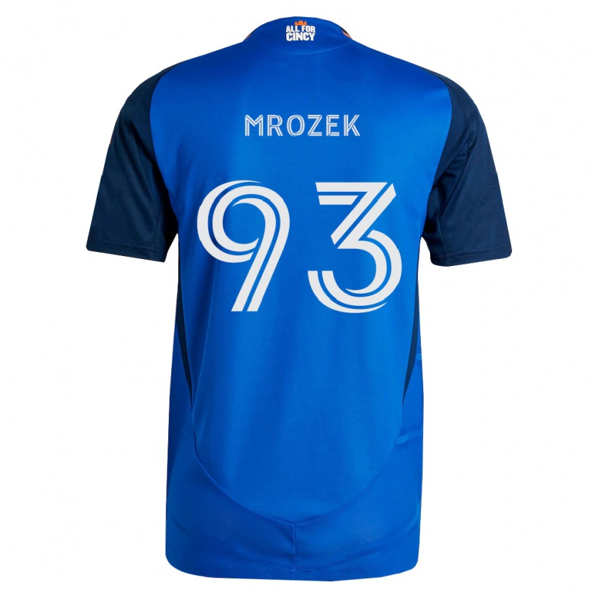 Danxen Femme Maillot Fabian Mrozek #93 Bleu Royal Orange Tenues Domicile 2026/27 T-Shirt