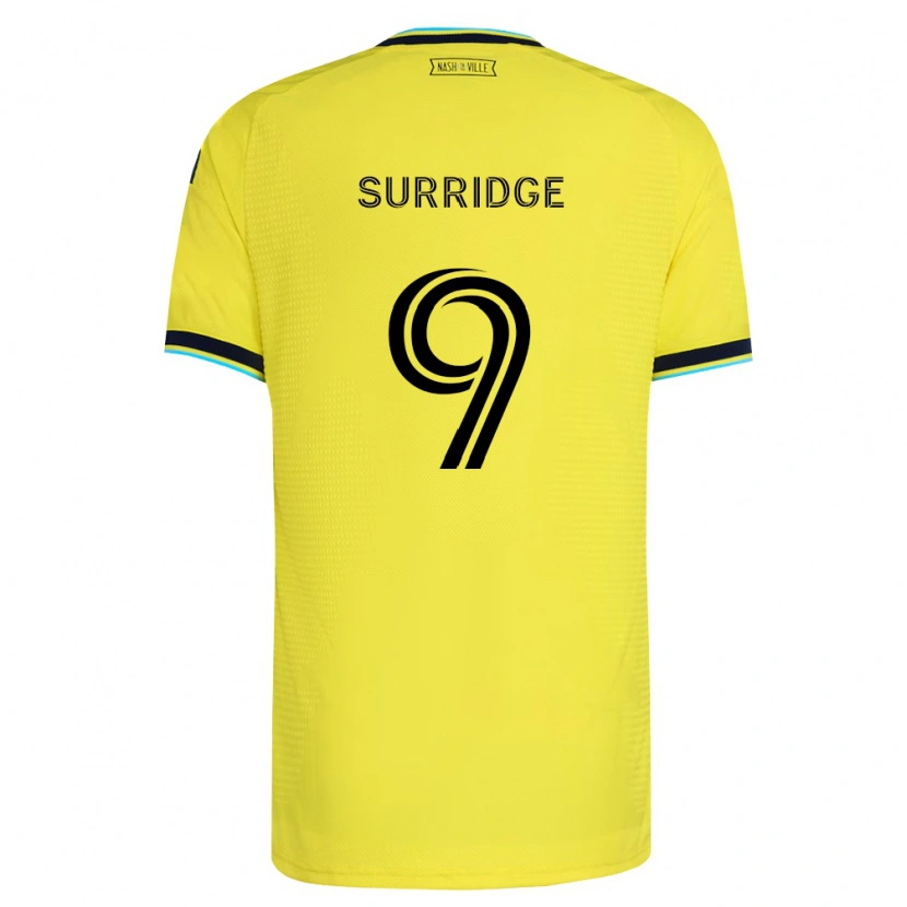 Danxen Femme Maillot Sam Surridge #9 Jaune Vif Bleu Marine Tenues Domicile 2026/27 T-Shirt