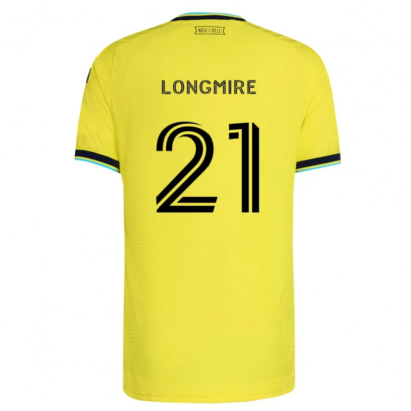 Danxen Femme Maillot Ahmed Longmire #21 Jaune Vif Bleu Marine Tenues Domicile 2026/27 T-Shirt