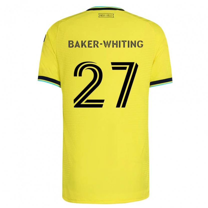 Danxen Femme Maillot Reed Baker-Whiting #27 Jaune Vif Bleu Marine Tenues Domicile 2026/27 T-Shirt